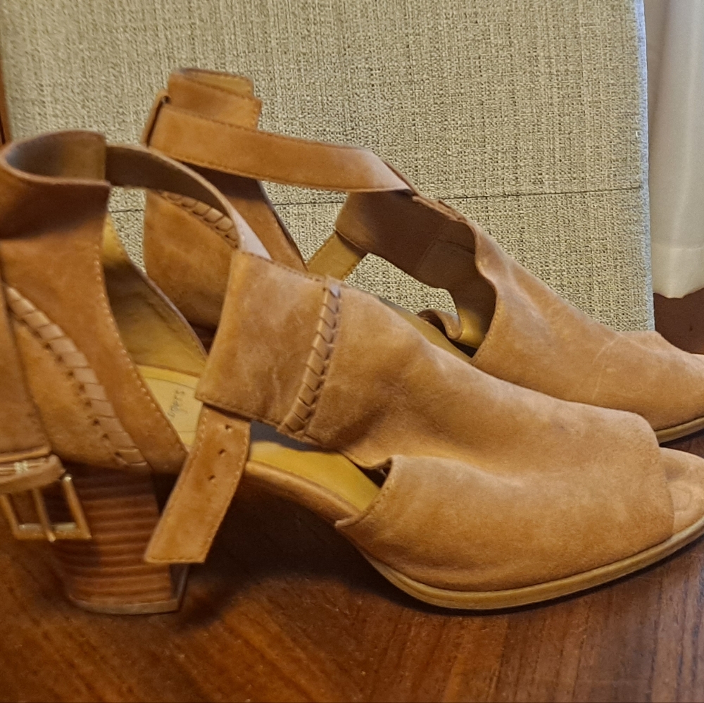 Jack Rogers Cameron Suede Heeled Sandal Booties